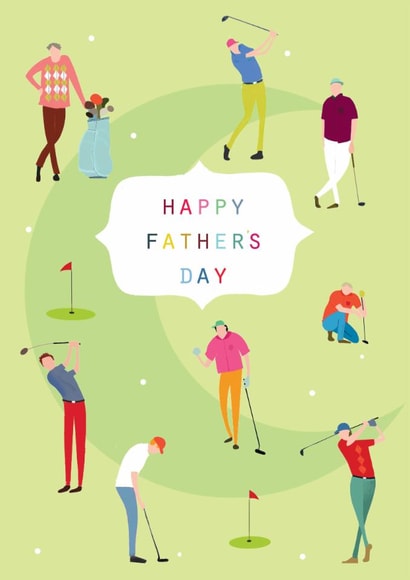 Classic Father's Day Card - Golf - Golfing created by Kali Stileman