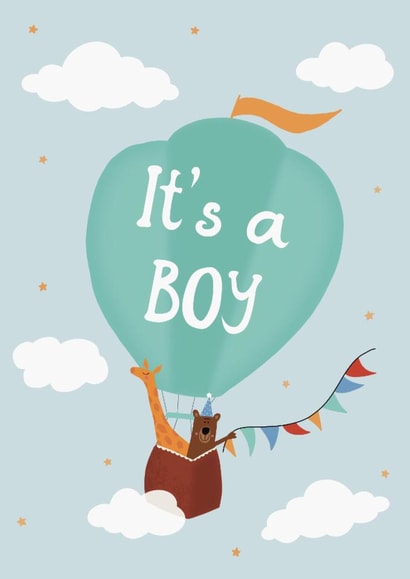 New Baby Boy Card created by Curious Day