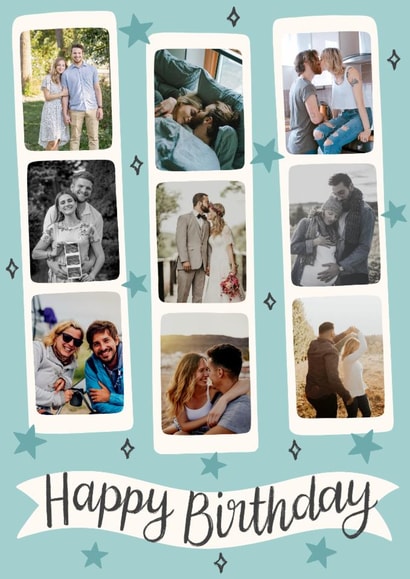 Classic Birthday Card - Photo Booth Strips created by Alice Griffiths Illustration