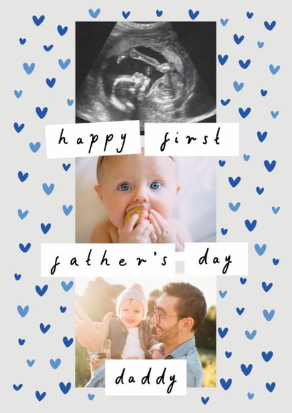 Classic Father's Day Card - 1st - For Daddy - Hearts created by Chloe Turner