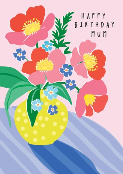 Pretty Birthday Card - Flower Bouquet created by Rosanna Rossi