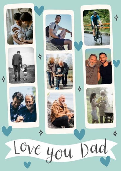 Classic Father's Day/Birthday Card - Love You Dad created by Alice Griffiths Illustration