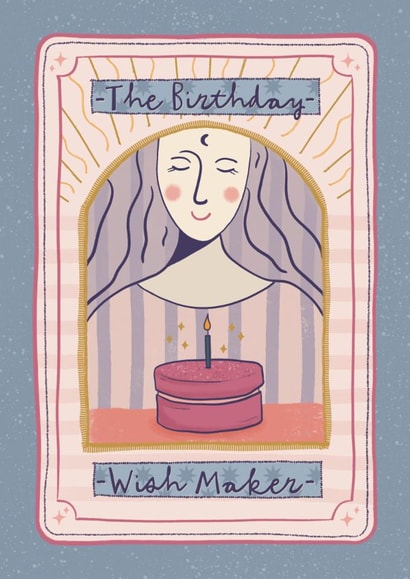 Pretty Birthday Card - Tarot - The Wish Maker created by Sweetlove Press