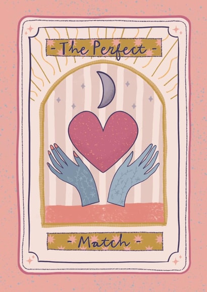 Classic Anniversary Card - Tarot - The Perfect Match created by Sweetlove Press