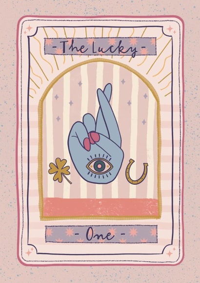 Classic Good Luck Card - Tarot - The Lucky One created by Sweetlove Press