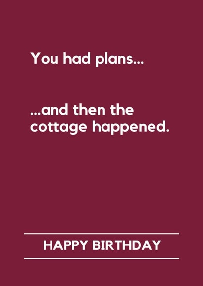 Funny Birthday Card – Heated Rivalry Cottage Fandom Humour created by Making Lemonade