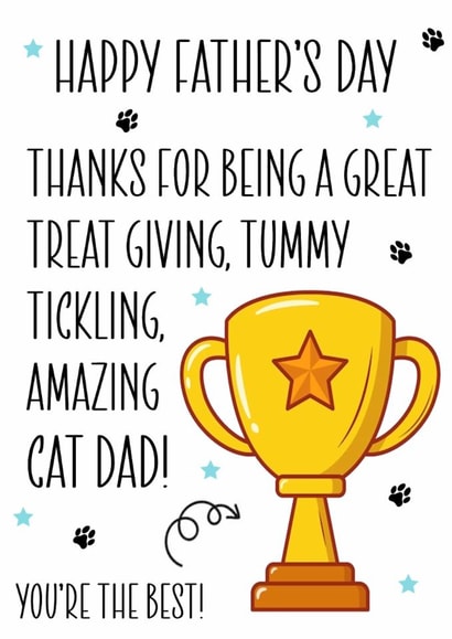 An Amazing Cat Dad on Father's Day created by RK Designs
