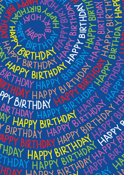 Happy Birthday Spiral created by Paper Salad