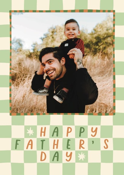 Classic Father’s Day Card - Checkerboard Frame created by Sydney Jo Designs