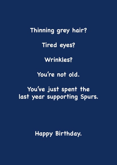 Funny card for a long suffering Spurs fan. created by Codfish Design
