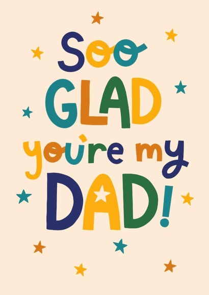 A fun, simple design for Dad's Birthday or Father's Day created by Daisy Edison