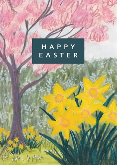 Pretty Easter Card - Spring Flowers created by Joy Jen Studio