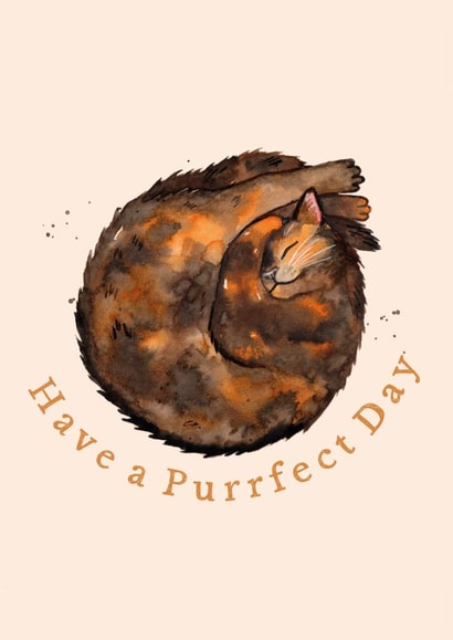 The purrrrfect card for a torti cat lover, from you or from the cat! created by Amy Holliday