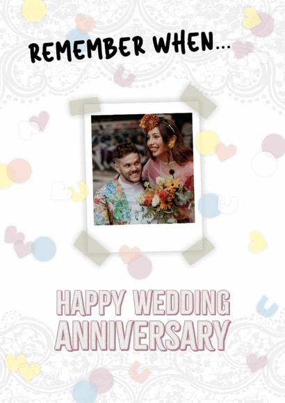 Wedding Anniversary Scrap book style photo card created by Rulu