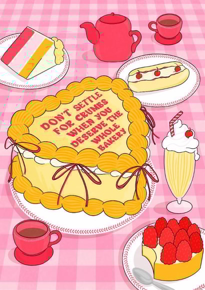 Don't Settle Fro Crumbs card - empowering card - uplifting created by LFH Studio