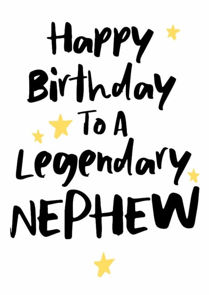 Classic Birthday Card - Legendary Nephew created by The Stamford Press
