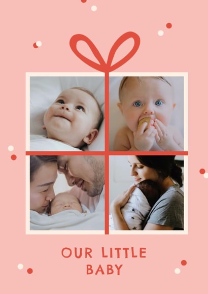 Classic New Baby Card – Present – Our Little Baby created by Zove Ahh