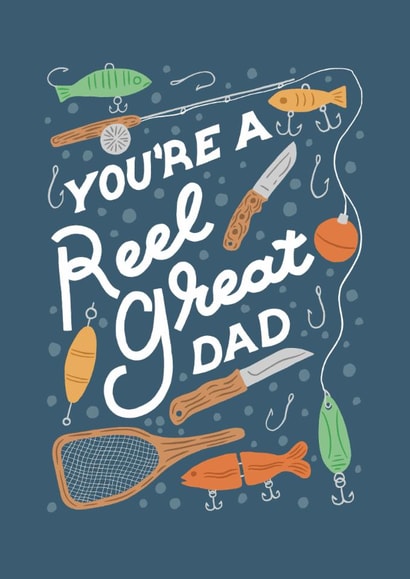 Fishing Themed Father's Day Card - You're a Reel Great Dad created by Liz Kohler Brown