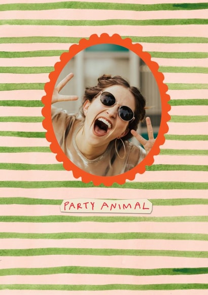 Classic Birthday Card β Party Animal created by Poet and Painter