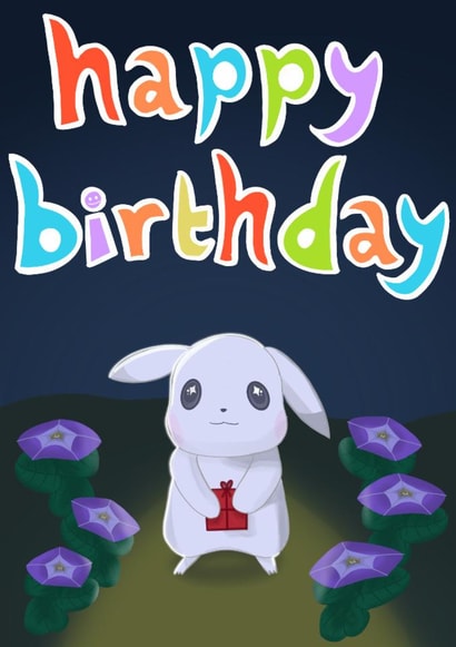 Pokopia Pokémon Happy Birthday Card created by Davina Designs