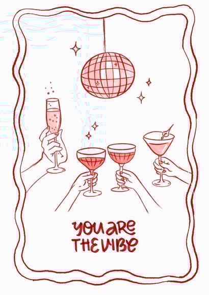You Are The Vibe Birthday Card created by Lauren Rachael