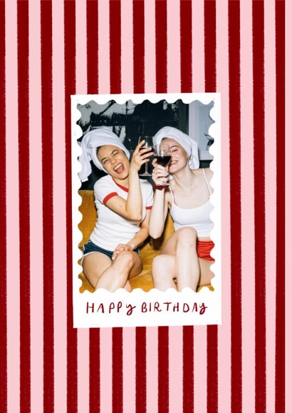 Classic Birthday Card - Striped Frame created by Holly Walsh