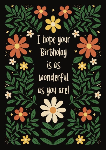 Pretty Birthday Card - Flowers - For Her created by Kirsty Miller