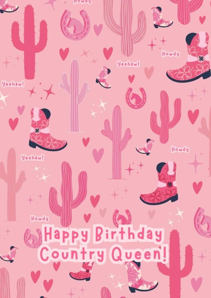 Happy Birthday - Country Music - Howdy - Friend - Best Friend - Sister - Mom created by Robyn Pugh