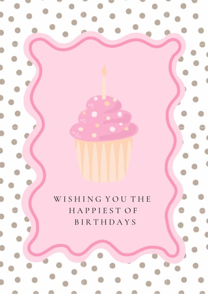 Cute Cupcake Birthday Card for a Friend created by With Love From
