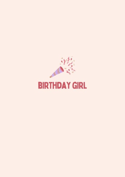 Cute Birthday Day Card for Her - Confetti Canon created by thelittleone
