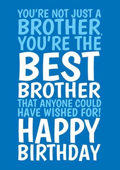Classic Birthday Card - Best Brother created by @Cupsie's Creations