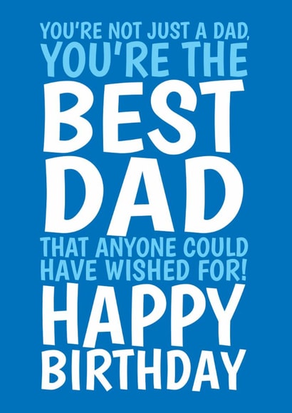 Classic Birthday Card - Best Dad created by @Cupsie's Creations