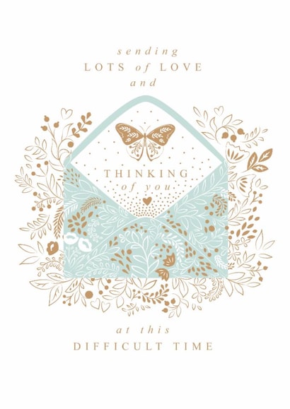 Thinking of You Sympathy Card for friends or loved ones created by Claire Wilson