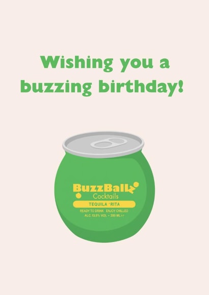 Funny Birthday Card - Buzzballz created by ByAM