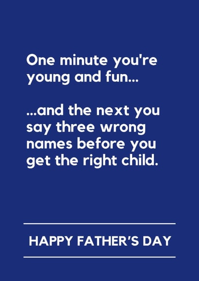 Funny Father’s Day Card – Wrong Names created by Lemonade Insight