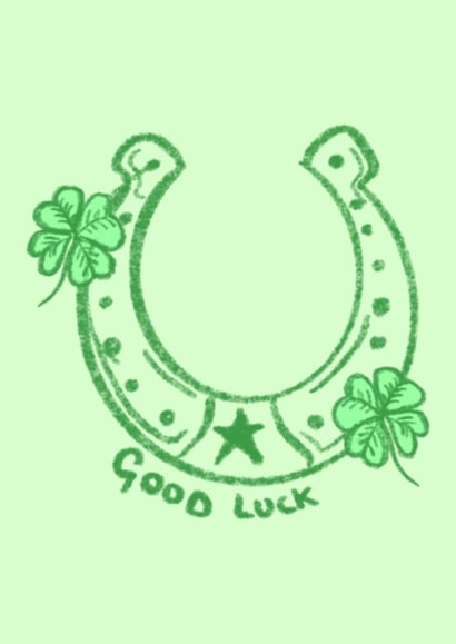 Horseshoe Charm - Good Luck Card created by Alice Ranson