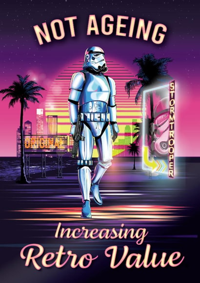 Funny Birthday Card - Stormtrooper - Star Wars - Increasing Value created by Cardology