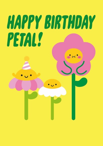 Happy Birthday Petal! Birthday Card created by Pango Productions