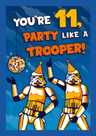 Classic Birthday Card - 11th - Stormtrooper - Star Wars created by Cardology