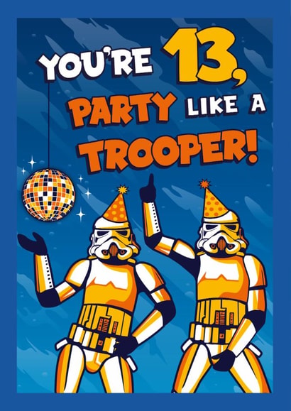 Classic Birthday Card - 13th - Stormtrooper - Star Wars created by Cardology