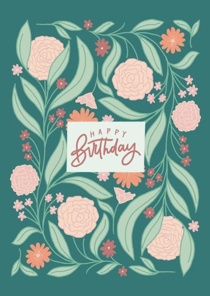 Elegant Floral Birthday Wishes created by Abi Bryan