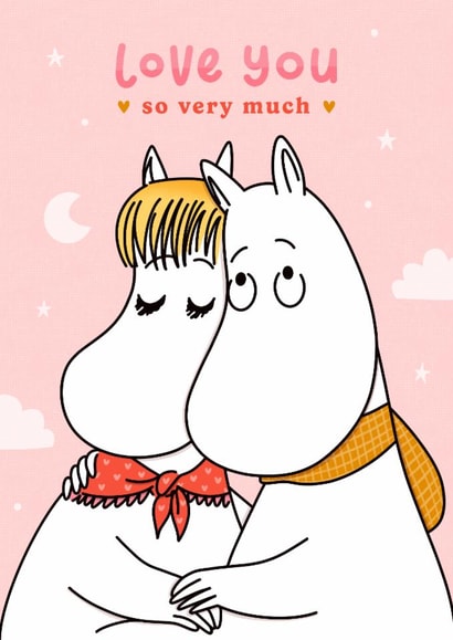Cute Anniversary Card - Moomin - Love You So Very Much created by Moomin Characters