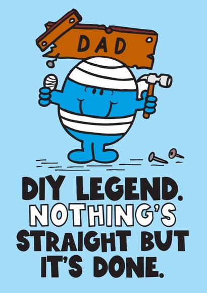 Cheeky Father's Day Card - Mr. Bump - Mr. Men - DIY Legend created by Mr. Men