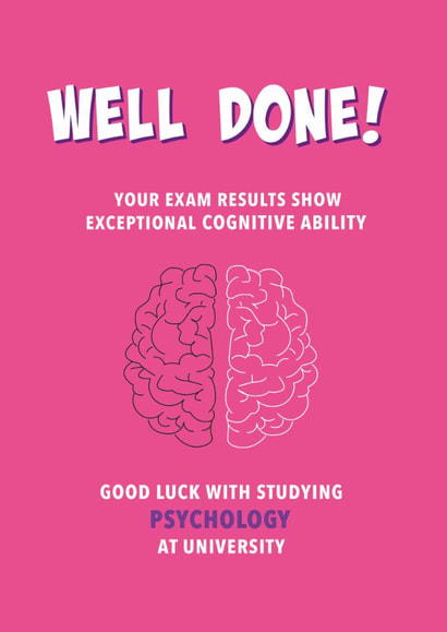 Classic Congratulations - Psychology Student created by Incognito