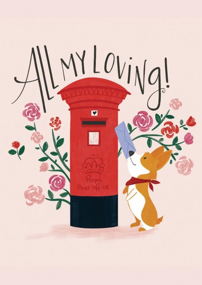 Cute Thinking Of You Card - All My Loving created by Becoming Flor
