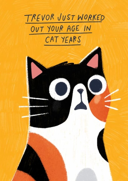 Funny Birthday Card - If You Were A Cat created by Pilea Press