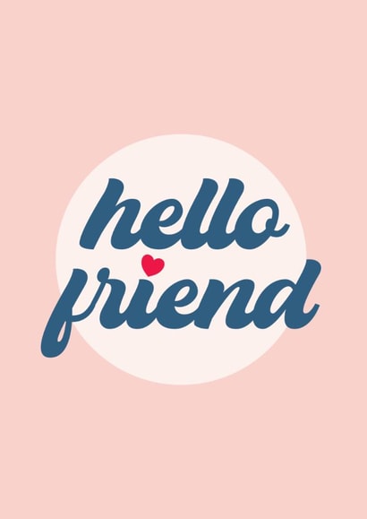 Hello Friend - Friendship Card - Just Because I Miss You - Send A Smile created by Bev O'Connor || @oconnordesign