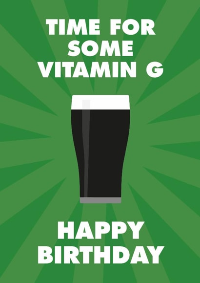 Birthday card for a stout/Guinness drinker created by Winnie's Design