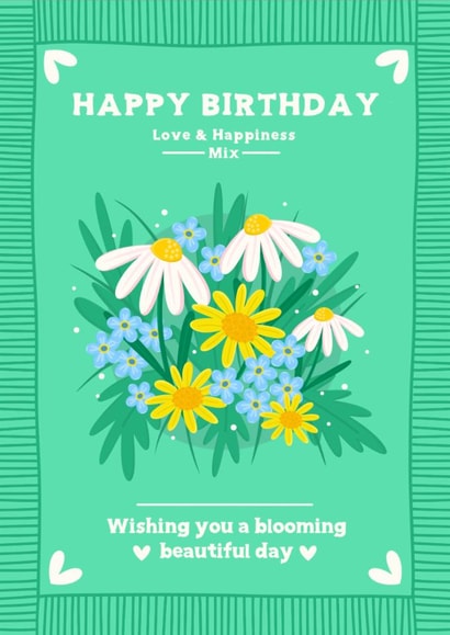 Pretty Birthday Card - Friend Mum Gran - Gardening - Blooming Beautiful Day created by Jessica Rachel Sharp