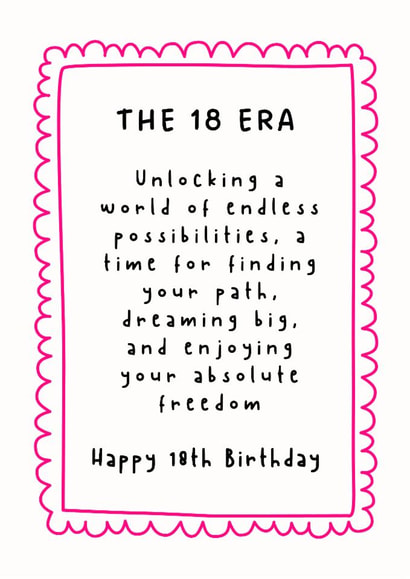 Classic Birthday Card - 18th - Finding Your Path created by @Hurray Haus